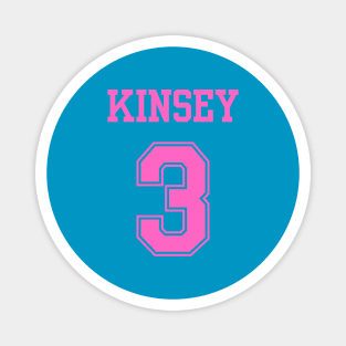 Kinsey 3 bisexual pride sports jersey (pink) Magnet